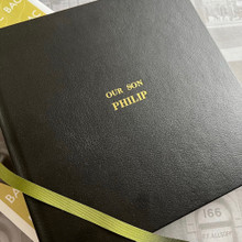 Traditional Classic Photo Album | Black Leather