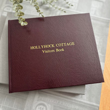 Visitor Guest Book | Burgundy Lizard Effect Finish