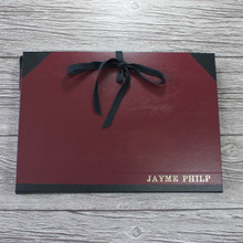 Burgundy & Black Art Portfolio | Cachet Portfolio | A3