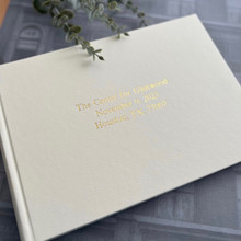 Photo Booth Guest Book | Ivory Leather 