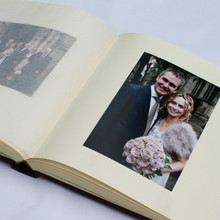 Moiré Satin Taffeta Photo Album | Silver Grey