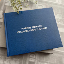 Visitor Guest Book | Royal Blue Lizard Effect Finish