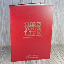 A2 'This Is Your Life' Style Red Photo Album Scrapbook 