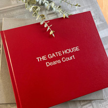 Visitor Guest Book | Red Leather