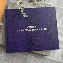 Visitor Guest Book | Purple Lizard Effect Finish