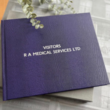 Visitor Guest Book | Purple Lizard Effect Finish
