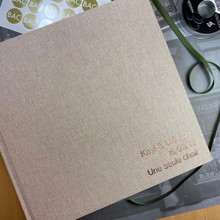 Contemporary  Linen Photo Album | Peach Blush