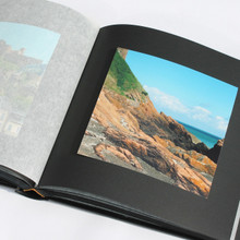 Traditional Classic Photo Album | Black Caiman Effect Leather