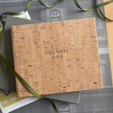 Visitor Guest Book | Cork Effect Finish 