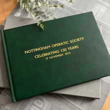 Wedding Guest Book | Dark Green Leather