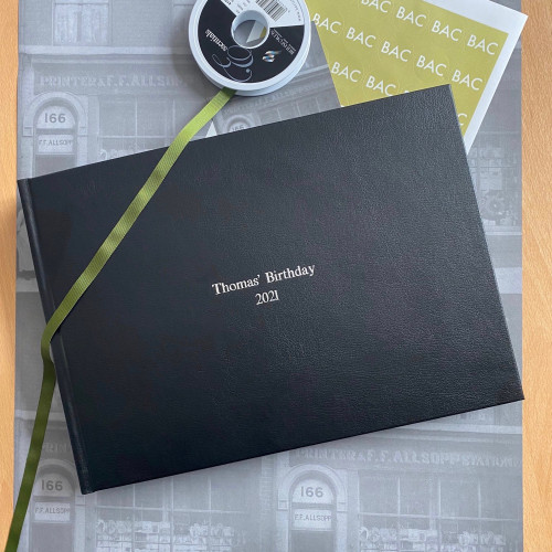 Traditional Classic Photo Album | Black Leather