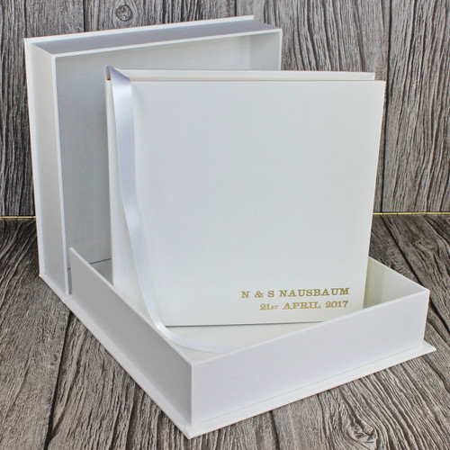 Clamshell Box | White Leather (Box Only)
