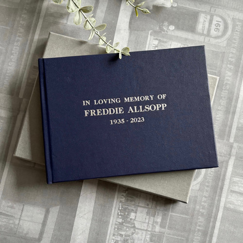Condolence | Remembrance Book | Dark Blue