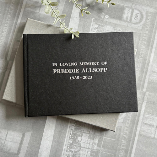 Condolence | Remembrance Book | Black