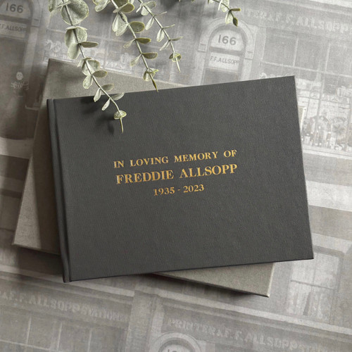 Condolence | Remembrance Book | Grey
