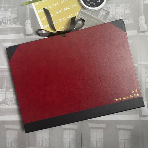 Burgundy & Black Art Portfolio | Cachet Portfolio | A3