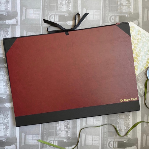 Burgundy & Black Art Portfolio | Cachet Portfolio | A2