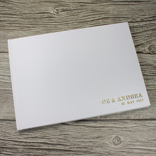 Photo Booth Guest Book | White Satin