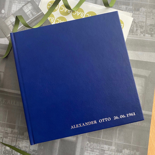 Traditional Classic Photo Album | Royal Blue Leather