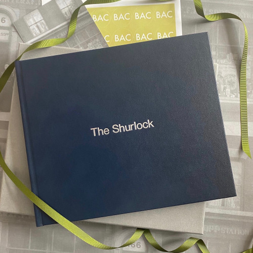 Visitor Guest Book | Navy Blue Leather
