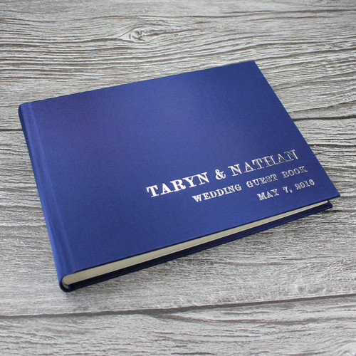 Photo Booth Guest Book | Satin Midnight Blue
