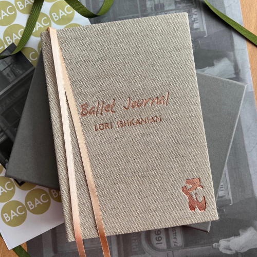 Personalised Linen Ballet Journal | Ballet Diary