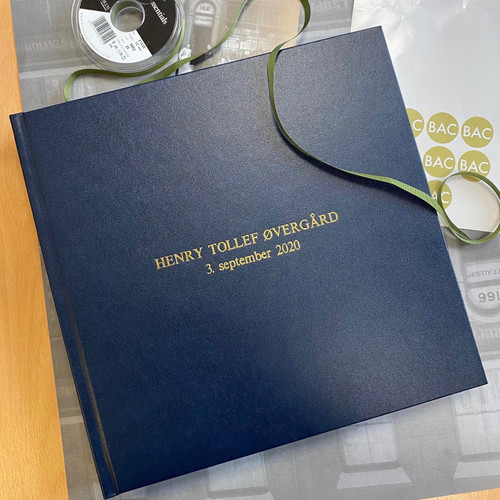 Traditional Classic Photo Album | Navy Blue Leather