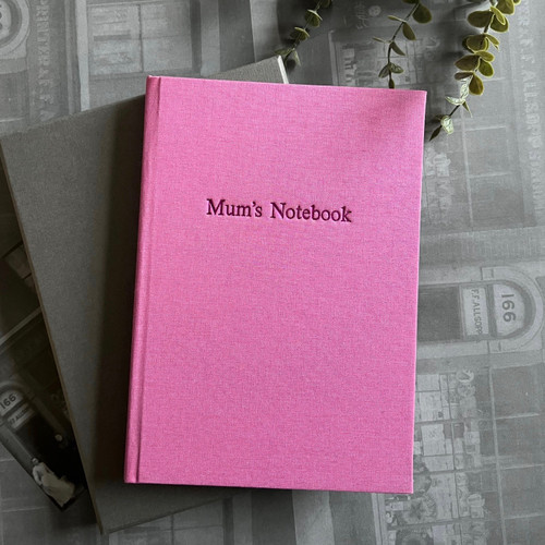 Mother's Day Journal | Notebook - Pink Linen | A5 Portrait