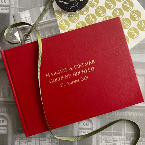 Photo Booth Guest Book | Red Leather