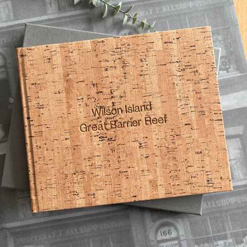 Visitor Guest Book | Cork Effect Finish