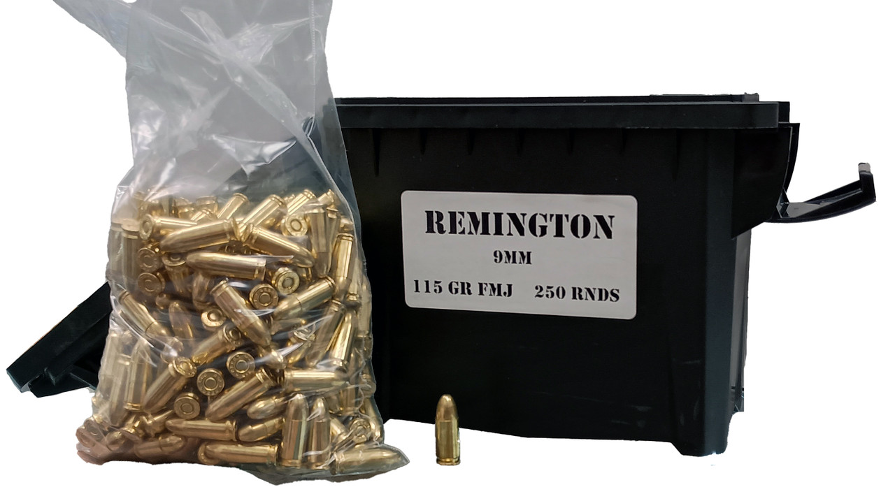 Remington 9mm Luger 115gr FMJ – 250rd