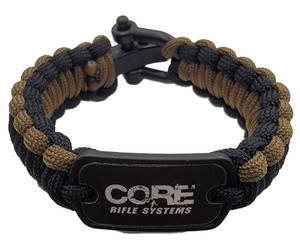 CORE Logo Paracord Bracelet Black/Coyote