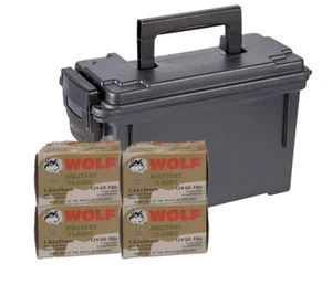 WOLF 7.62x39 124gr FMJ 200RD CAN