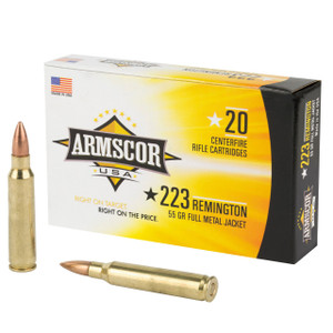 Armscor .223 Remington 55GR FMJ 20RDS Armscor .223 Remington 55GR FMJ 20RDS
