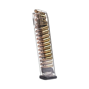 ETS GLOCK 17 9MM 27 ROUND 170MM COMPETITION LEGAL MAGAZINE TRANSLUCENT ETS GLOCK 17 9MM 27 ROUND 170MM COMPETITION LEGAL MAGAZINE TRANSLUCENT