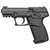 Kel-Tec, P17, Single Action, Semi-automatic, Polymer Frame Pistol, Compact, 22LR, 3.8" Barrel, Threaded Barrel, Black, Fiber Optic Front Sight, 16 Rounds, 3 Magazines
