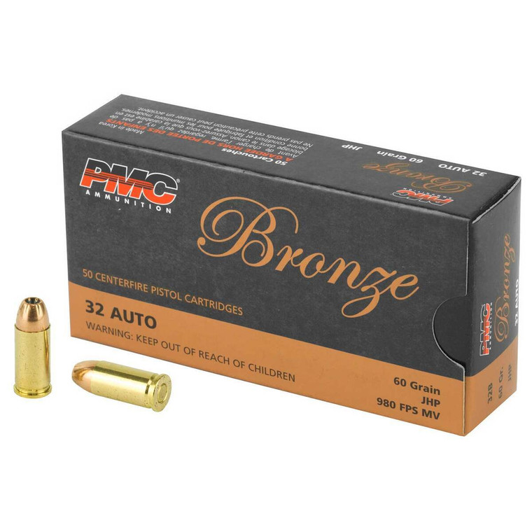 PMC Bronze 32 Auto (ACP) 60gr JHP 50rds