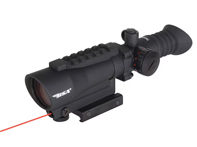 CLOSEOUT - BSA RED DOT SIGHT  W/ Laser TW30RDL