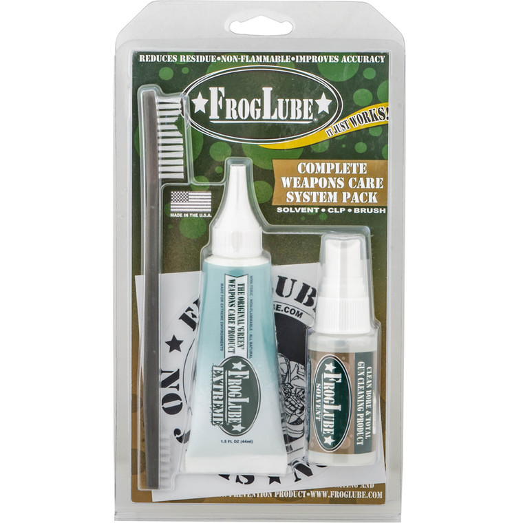 FrogLube, Clamshell System Kit, with 1oz Solvent/ 1.5oz CLP Squeeze Tube/ Brush