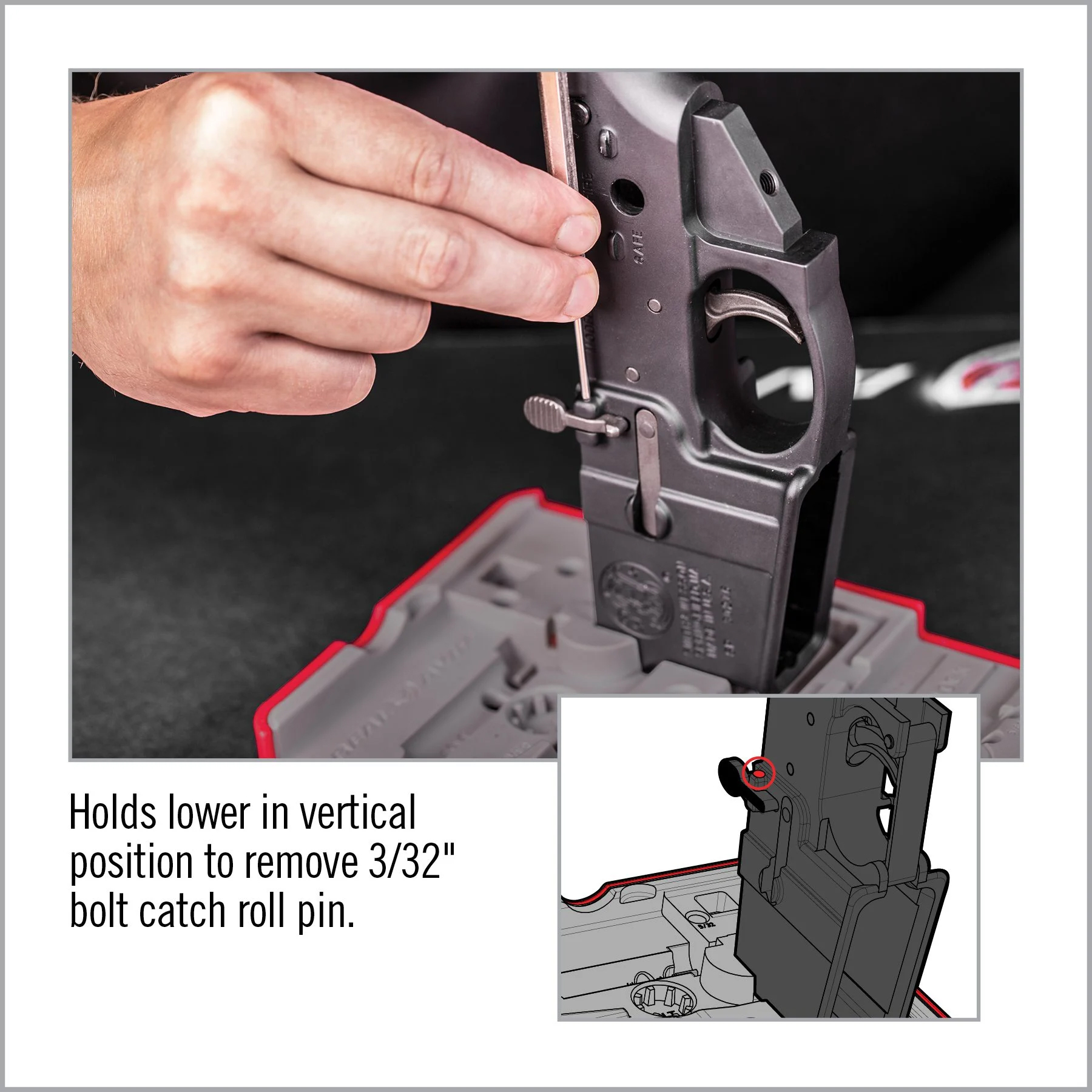 Real Avid Smart Bench Block - Non-Marring, Non-Slip Gunsmithing Tool AVSBBLK