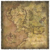 WETA LOTR PARCHMENT MAP OF MIDDLE EARTH