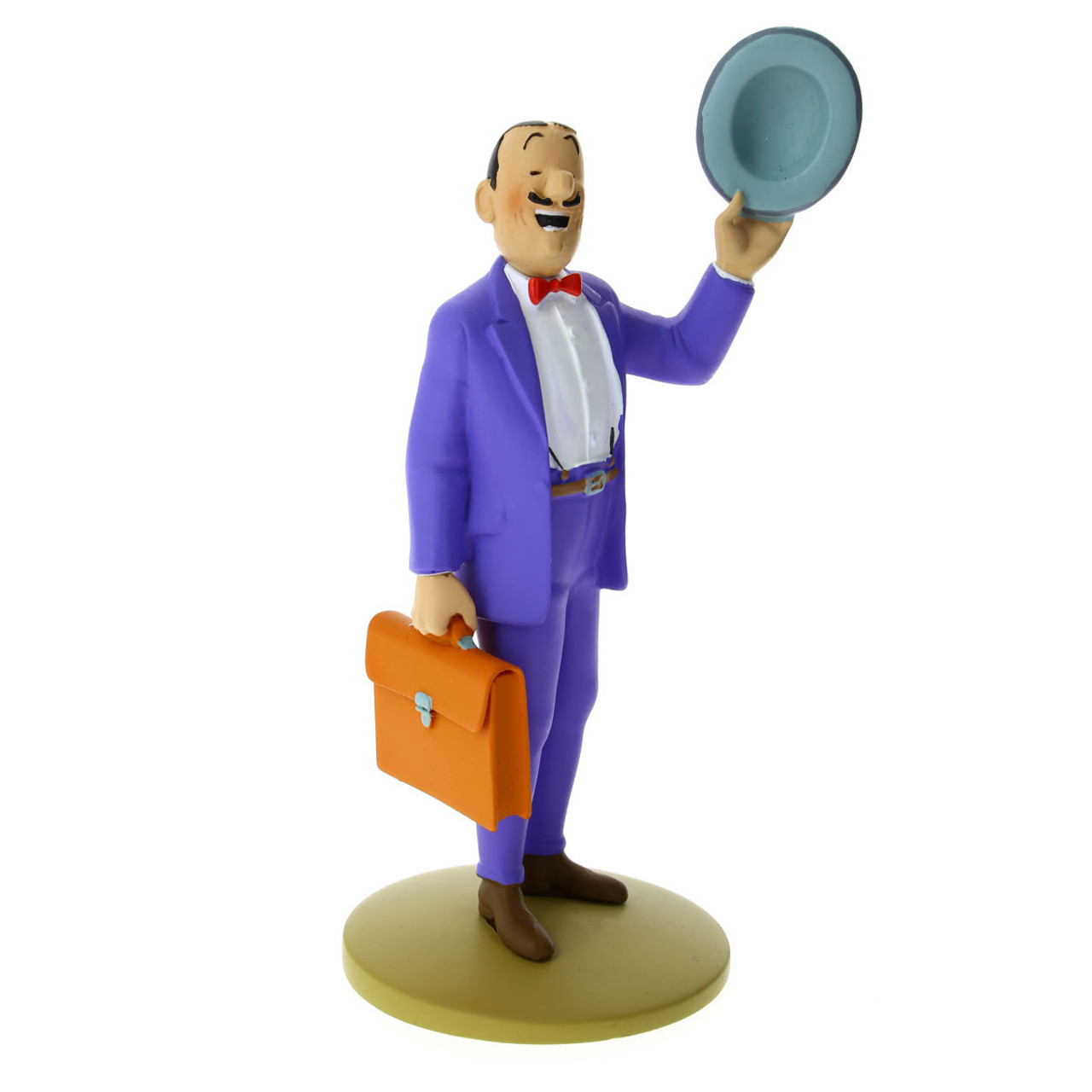 TINTIN RESIN FIGURINE JOLYON WAGG PURPLE SUIT