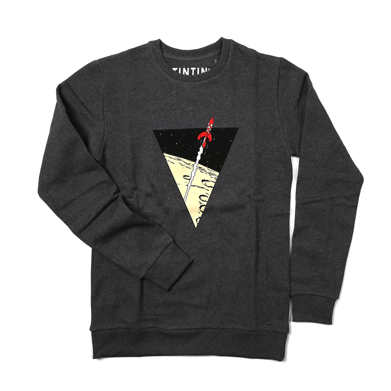 TINTIN SWEAT TRIANGLE ROCKET CHARCOAL MED