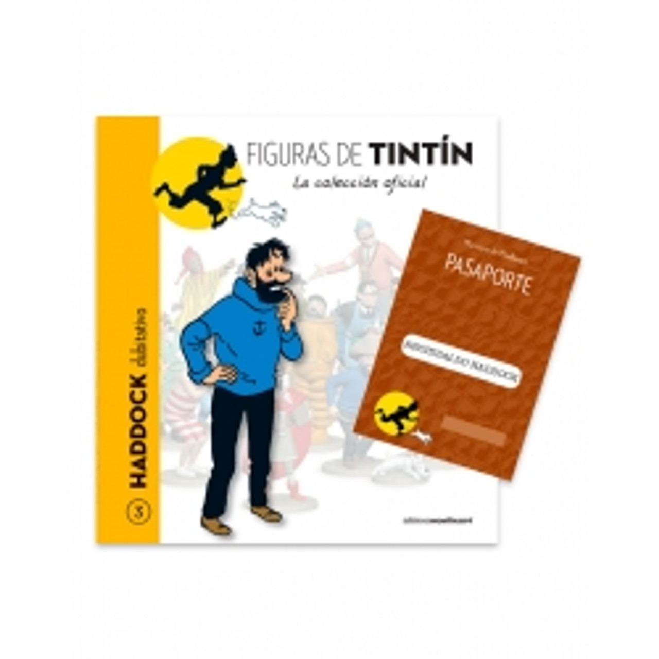 TINTIN RESIN FIGURE HADDOCK DOUBTFUL WITH BOOK