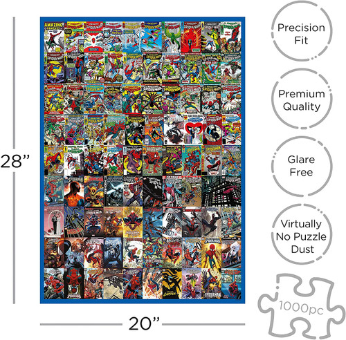 MARVEL SPIDER-MAN COVERS 1000PC PUZZLE