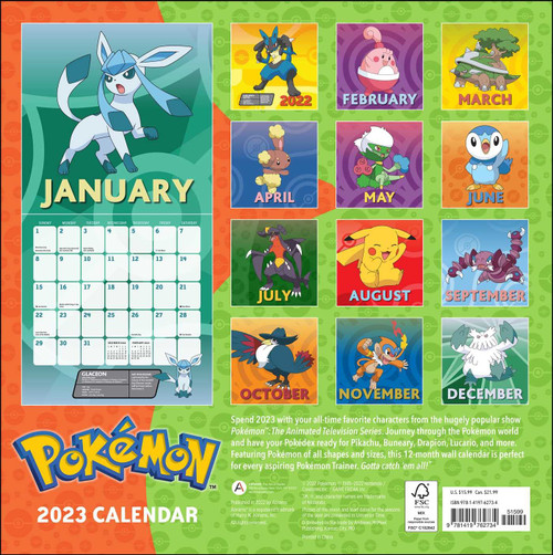 POKEMON 2023 WALL CALENDAR