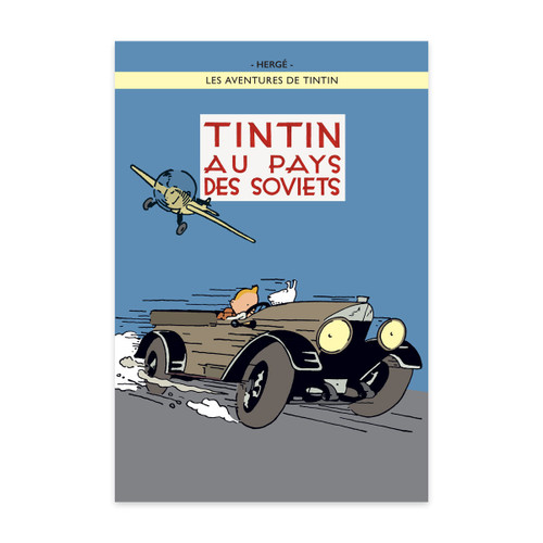 TINTIN POSTER 24 AU PAYS DES SOVIETS (COLOUR)