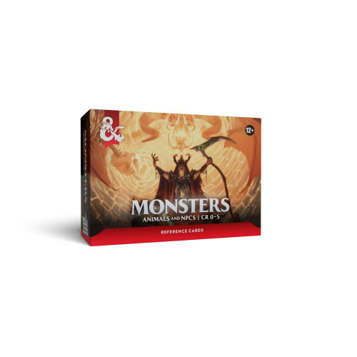D&D REFERENCE CARDS - MONSTERS: ANIMALS AND NPCS