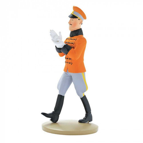 TINTIN RESIN FIGURE KING MUSKAR XII WITH BOOK