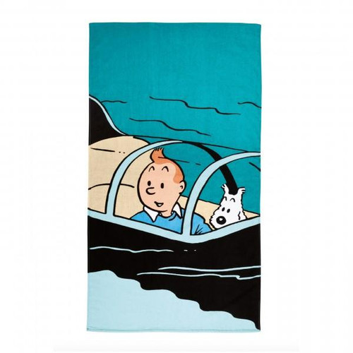 TINTIN BEACH TOWEL SUBMARINE 90X160 CM